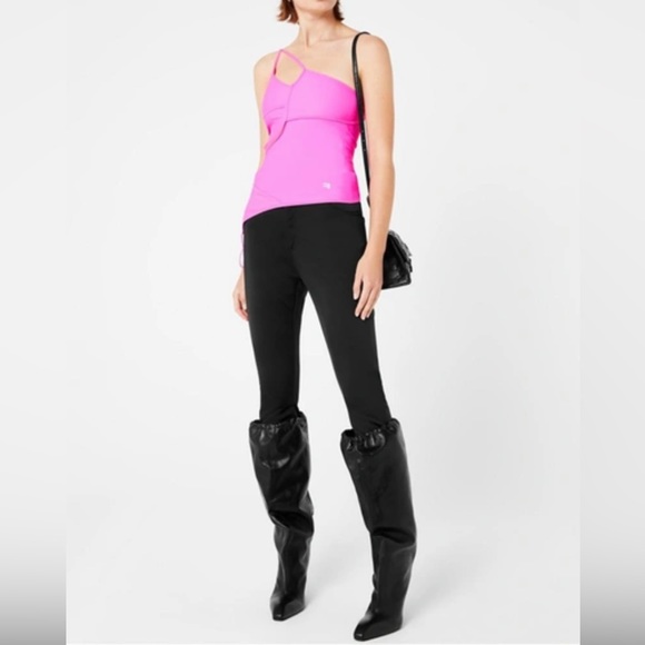 BALENCIAGA Cut-Out Asymmetrical Strap One-Shoulder Tank Top - Picture 2 of 10